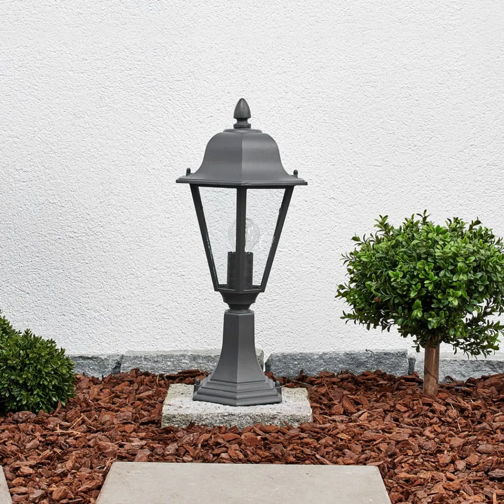 Lindby Terrassebelysning|Sokkellamper>Edana sokkellampe, 52 cm, antracit, E27, IP44