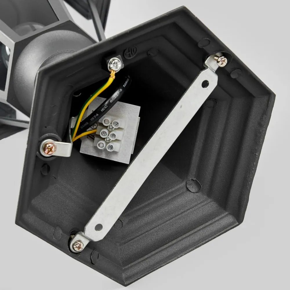 Lindby Terrassebelysning|Sokkellamper>Edana sokkellampe, 52 cm, antracit, E27, IP44