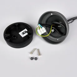 Lindby Edana udendørs hængelampe, 40 cm, antracit, E27, IP44