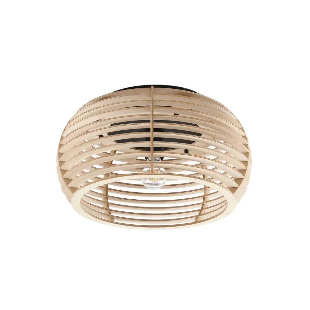 Ediz loftlampe, 1 lyskilde, E27, træ, Ø 44,4 cm^Lindby New