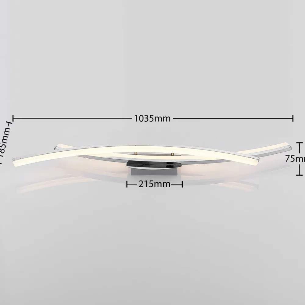 Lindby Elarit LED-loftlampe, forkromet