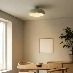 Lindby Elover loftlampe, lysegrøn, Ø 45 cm, jern