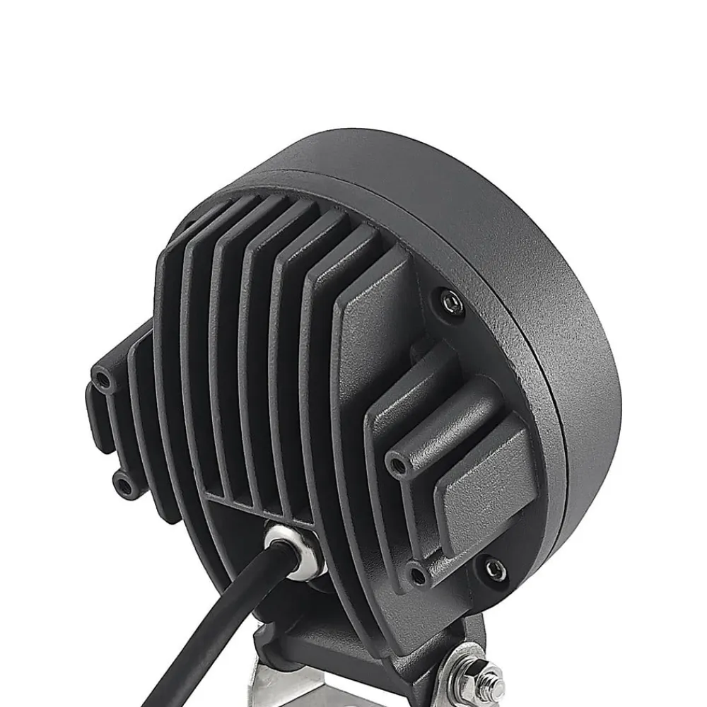 Lindby Udendørs Spot|Væglamper>Emar LED-spot med jordspyd i mørkegråt