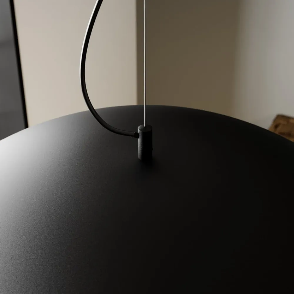 Lindby Pendellamper|Pendellamper>Emilienne pendellampe, sort, guldfarvet, Ø 60 cm