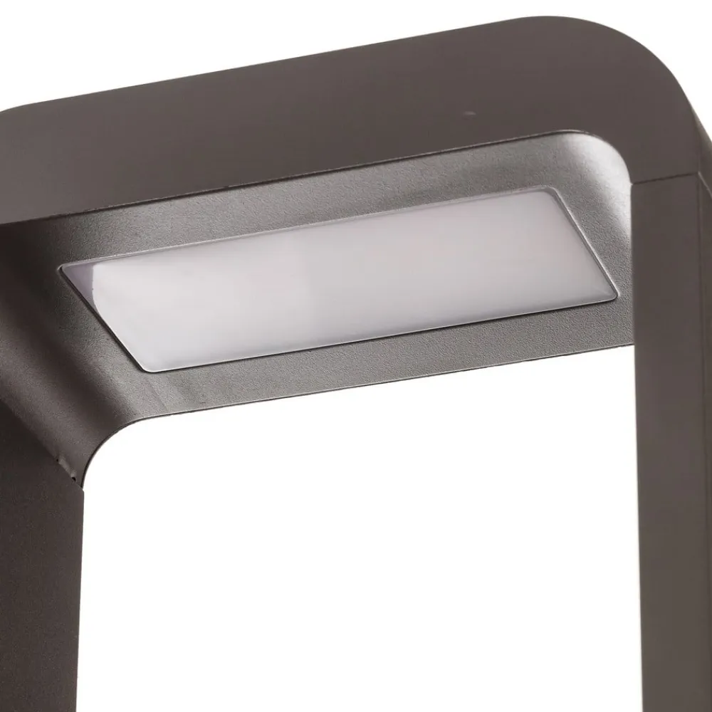 Lindby Terrassebelysning|Gadebelysning>Emima LED-gadelampe, 60 cm, antracit, aluminium