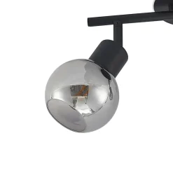 Lindby Eridia loftspot, sort, 2 lyskilder