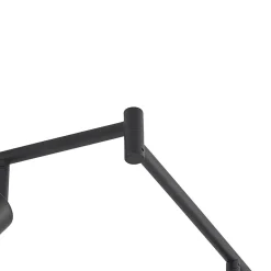 Lindby Eridia loftspot, sort, 6 lyskilder, langt