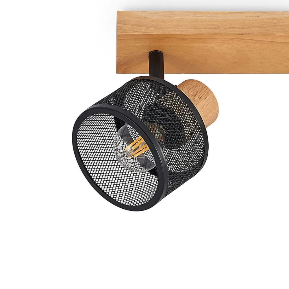 Lindby Evinora loftspot af træ, 3 lyskilder