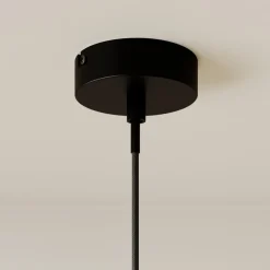 Fabronia hængelampe, gitter, glaskugle^Lindby Hot