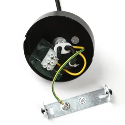 Fabronia hængelampe, gitter, glaskugle^Lindby Hot