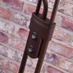 Felicia uplight med læselampe, rust^Lindby Outlet