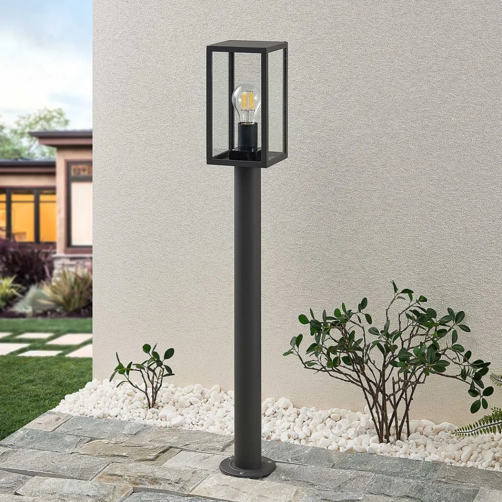 Lindby Terrassebelysning>Filimon vejlampe, 80 cm, antracit, IP44, E27