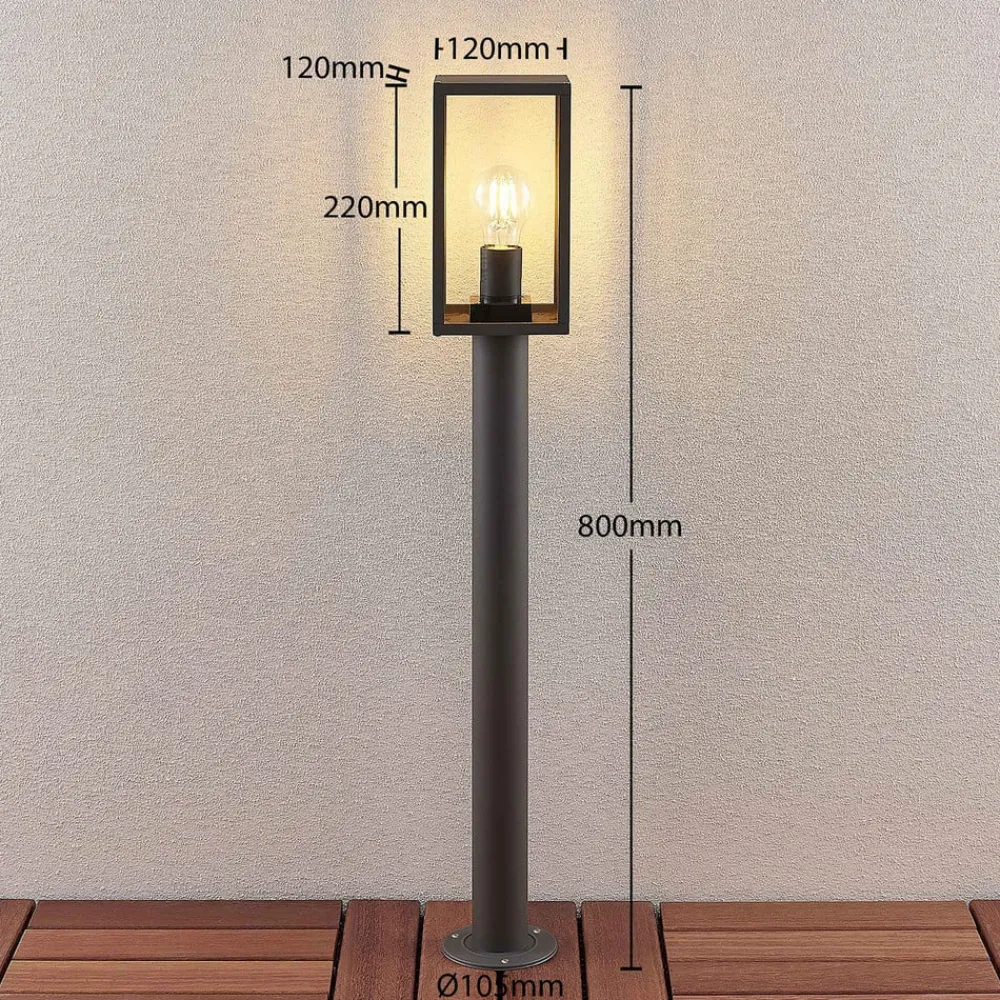 Lindby Terrassebelysning>Filimon vejlampe, 80 cm, antracit, IP44, E27