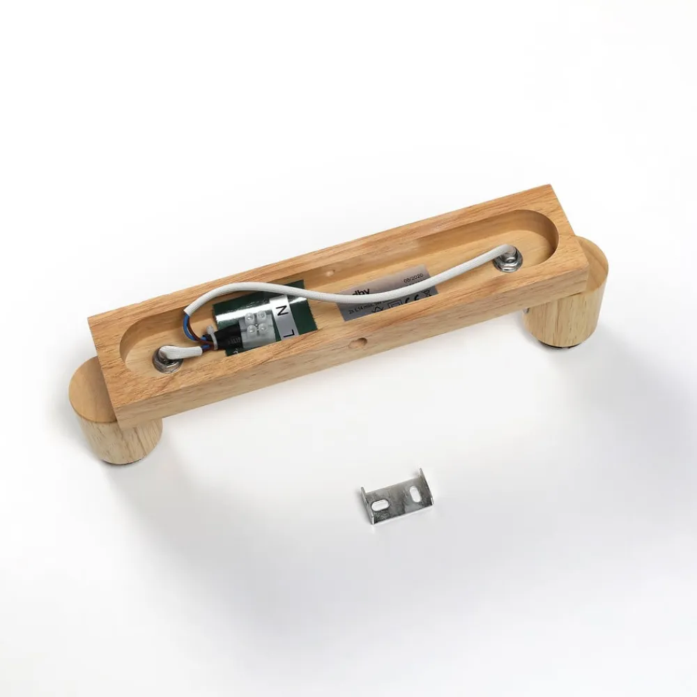 Filiz spotlight, 2 lyskilder, 27 cm, træ, beton, E14^Lindby Sale