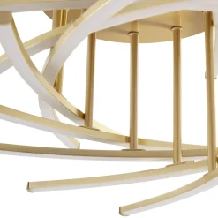 Lindby Flakira LED-loftlampe, 10 lk, antik messing