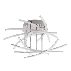 Lindby Flakira LED-loftlampe, 10 lyskilder, krom