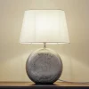 Lindby Bordlamper>Florentino bordlampe, 49 cm, keramik, tekstil