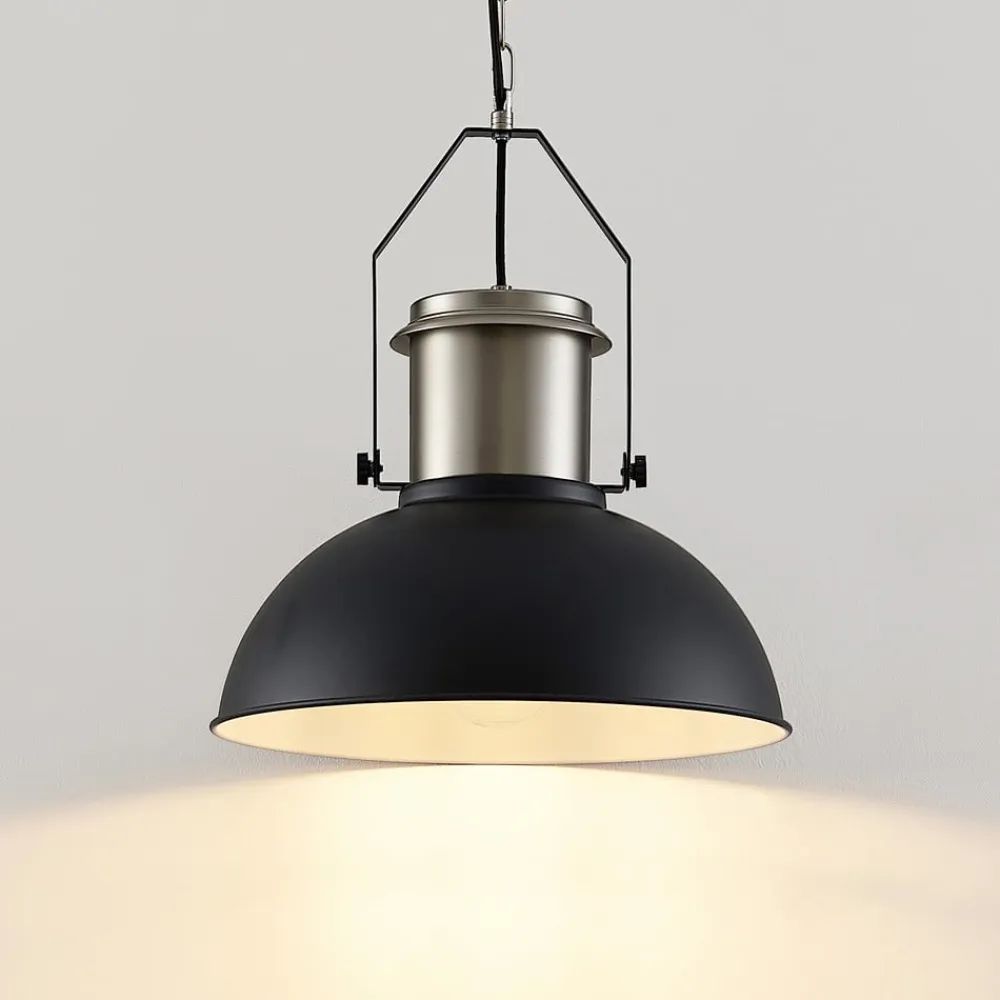 Lindby Pendellamper|Pendellamper>Freitjof hængelampe, sort/mat nikkel