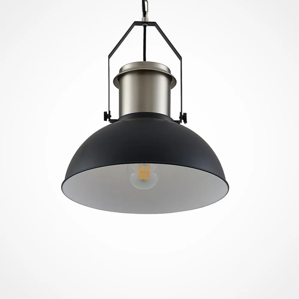 Lindby Pendellamper|Pendellamper>Freitjof hængelampe, sort/mat nikkel