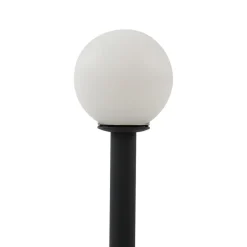 Lindby Freydis LED-solcellelampe, sort, aluminium, 2.000 K