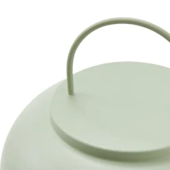 Lindby genopladelig bordlampe Yvette, grøn, IP44, touchdæmper