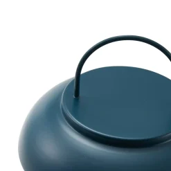 genopladelig bordlampe Yvette, blå, IP44, touchdæmper^Lindby Best