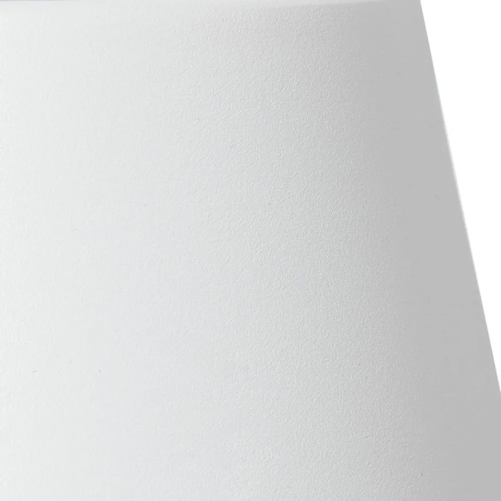 Lindby genopladelig LED-bordlampe Janea CUBE, hvid, metal