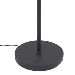 gulvlampe Aliette, sort/grå, glas, læselampe^Lindby Discount