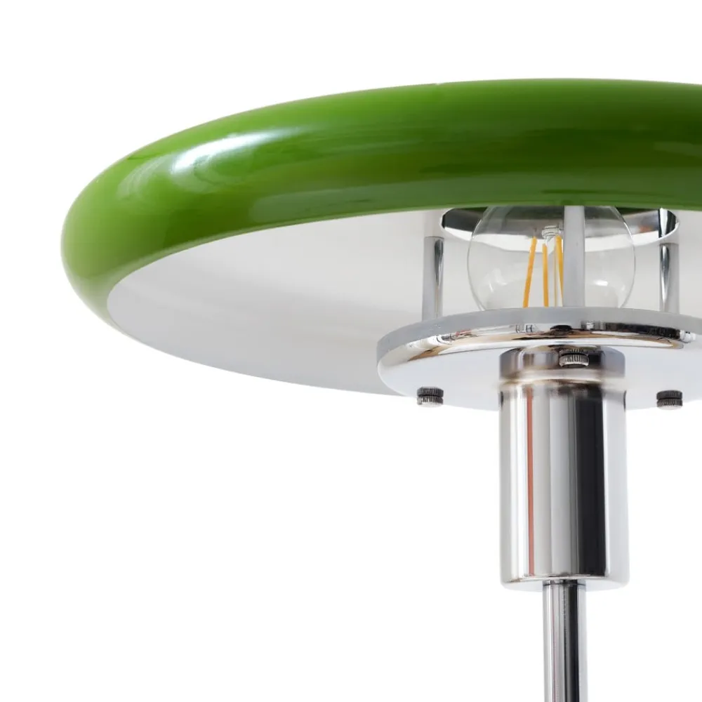 Gulvlampe Branford, Retro, grøn, metal/marmor^Lindby Discount