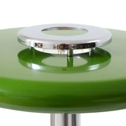 Gulvlampe Branford, Retro, grøn, metal/marmor^Lindby Discount