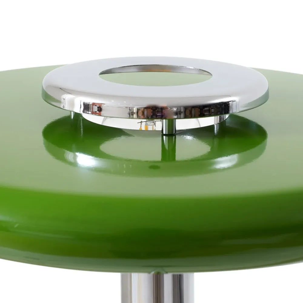 Gulvlampe Branford, Retro, grøn, metal/marmor^Lindby Discount