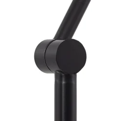 Lindby gulvlampe Corali, sort, metal, højde 176,5 cm