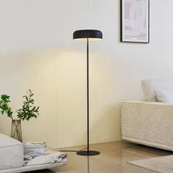 Lindby Gulvlamper|Gulvlamper>gulvlampe Edion, sort, metal