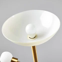 gulvlampe Elaina, læselampe, messingfarvet, 183cm E27^Lindby Clearance