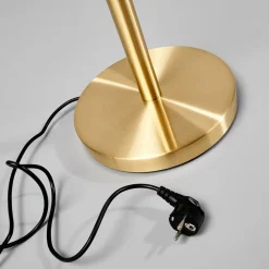 gulvlampe Elaina, læselampe, messingfarvet, 183cm E27^Lindby Clearance