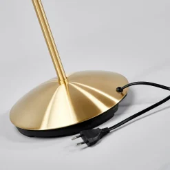 gulvlampe Elaina, messingfarvet, 162 cm, fleksibel, E14^Lindby Discount