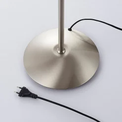 gulvlampe Gwendolin, 160 cm, nikkelfarvet, 2 lyskilder.^Lindby Clearance