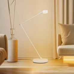 Lindby Arbejdsrum/Kontor|Gulvlamper>gulvlampe Jyla, hvid, 4000K, GX53, jern