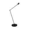 Lindby gulvlampe Jyla, sort, linse, 4200K, GX53, jern
