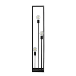 gulvlampe Krisha, sort, metal, 3 lyskilder, E27^Lindby Outlet