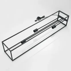 gulvlampe Krisha, sort, metal, 3 lyskilder, E27^Lindby Outlet