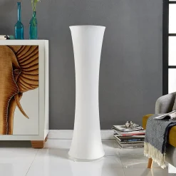 Lindby Pendellamper|Gulvlamper>gulvlampe Liana, højde 123 cm, hvid, tekstil