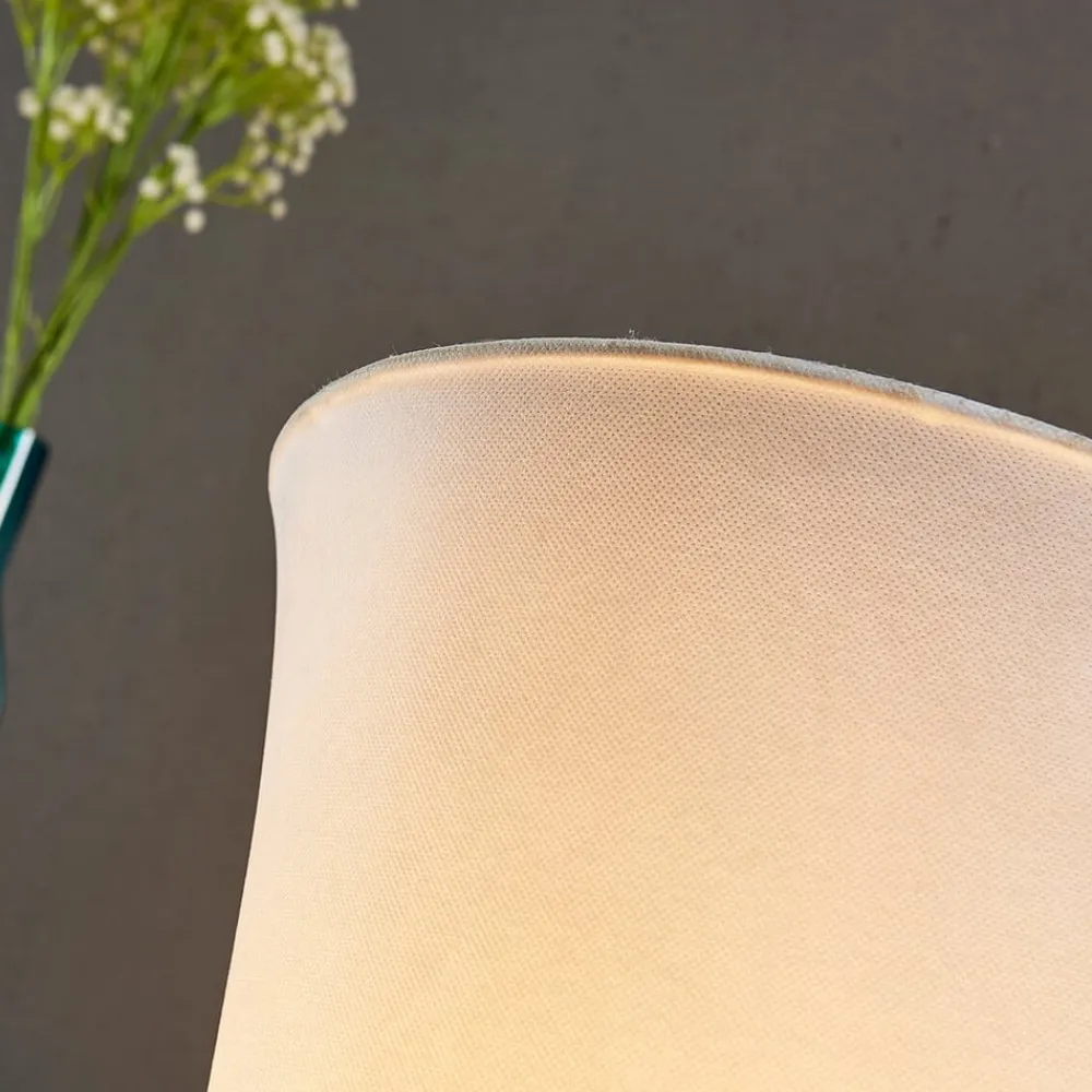 Lindby Pendellamper|Gulvlamper>gulvlampe Liana, højde 123 cm, hvid, tekstil