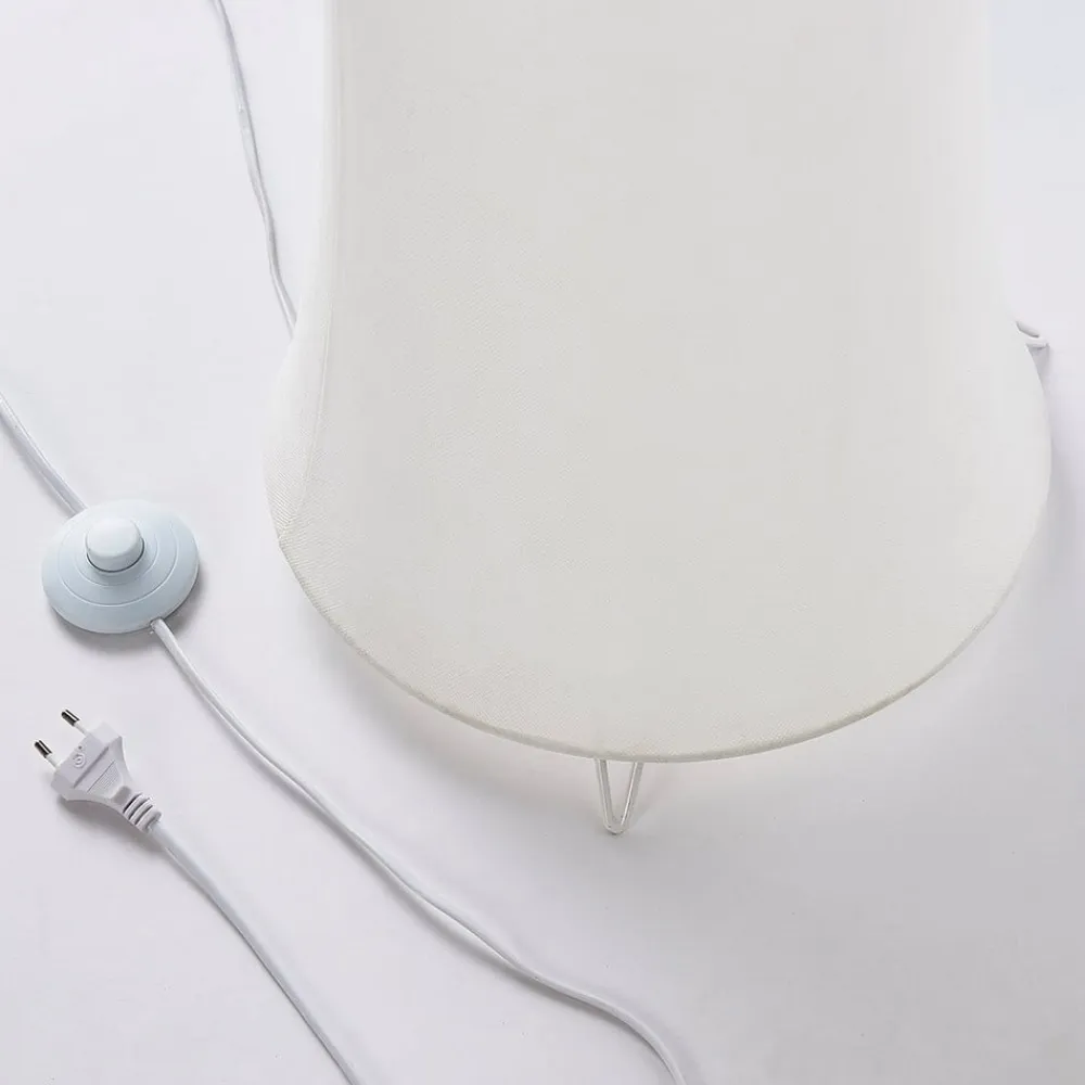 Lindby Pendellamper|Gulvlamper>gulvlampe Liana, højde 123 cm, hvid, tekstil