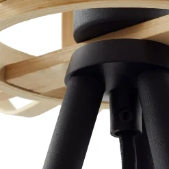 gulvlampe Lielle, naturlig bambus, Ø 40 cm^Lindby