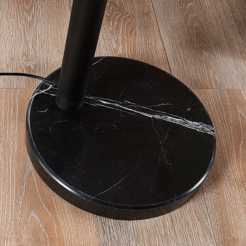 gulvlampe Lira, 5 lyskilder, højde 205 cm, sort, guld^Lindby Best