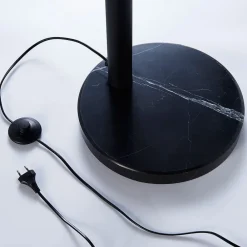 gulvlampe Lira, 5 lyskilder, højde 205 cm, sort, guld^Lindby Best