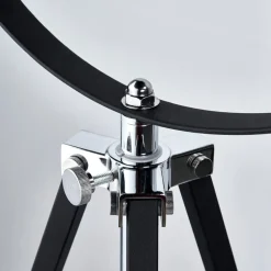 gulvlampe Mineva. sort/guld, metal, højde 180 cm^Lindby Outlet