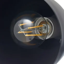 gulvlampe Tebbi, sort, metal, højde 150 cm^Lindby New