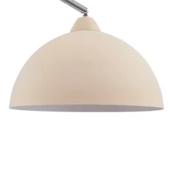 Lindby Gulvlampe Tonka, beige, metal/marmor, 180 cm, E27
